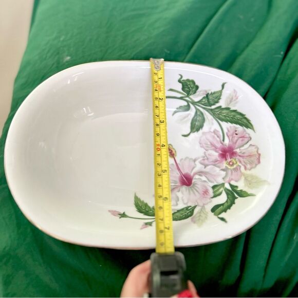 Rewcrest Oval Floral Vintage Collectible Kitchen Serving Oval Dish Plate Bowl - Picture 6 of 7